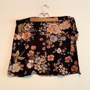 Floral Wrap Skirt